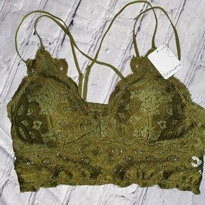 Boho Floral  Lace Bralette - NWT